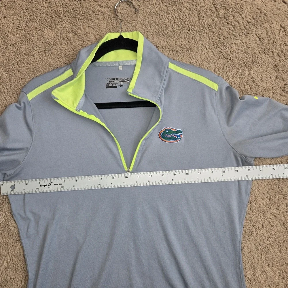 Nike Golf Florida Gators Mens Gray‎ Dri-Fit Quarter Zip Pullover NCAA, Large